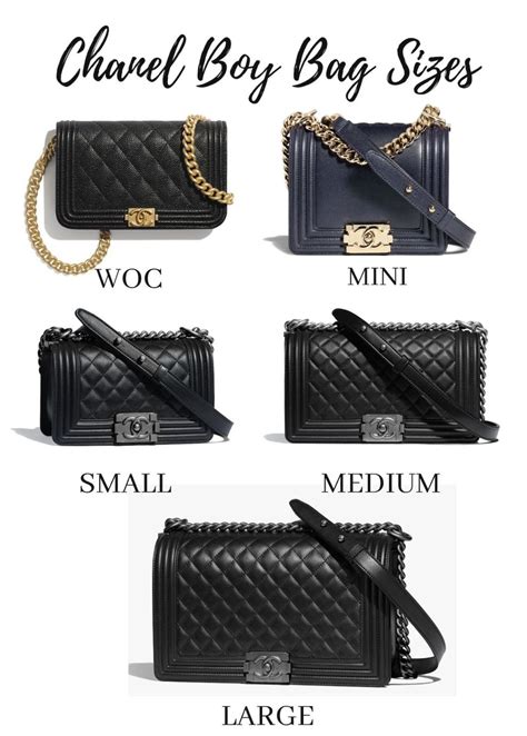 chanel boy bag size comparison|chanel boy bag with handle.